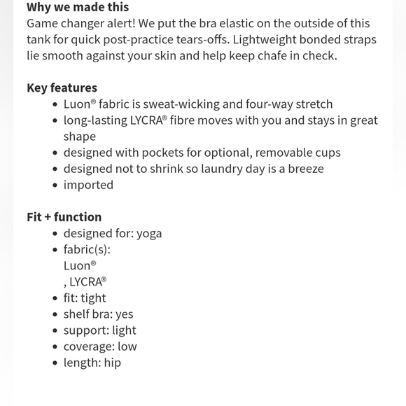 Lululemon Just Breathe Tank Alberta Lake sz-8 - Picture 2 of 11